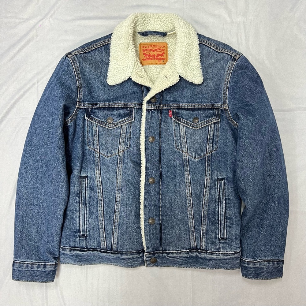 Levi's Lightweight Blue Sherpa Jacket